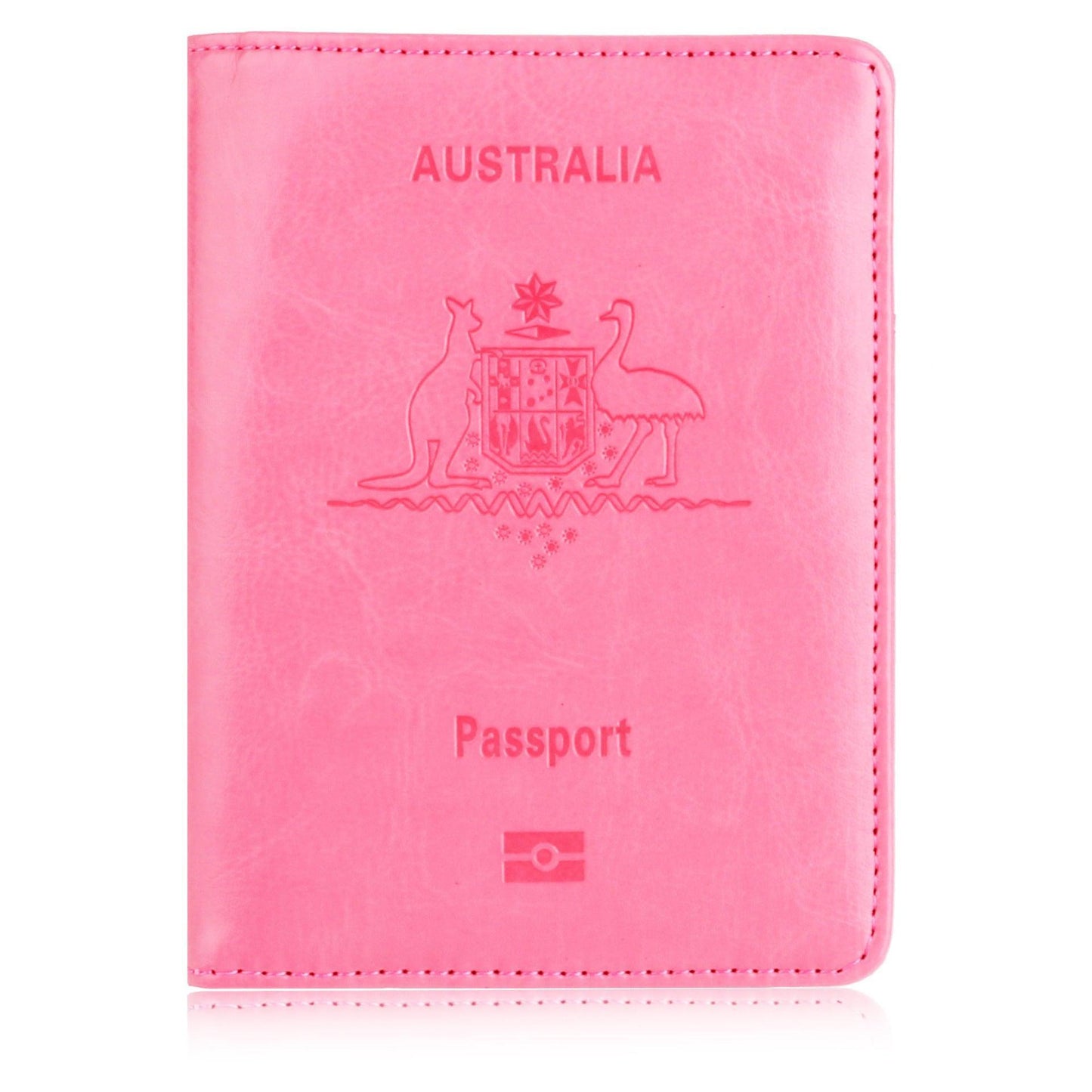 RFID Passport Holder Slim Leather Travel Wallet ID Card Cover Case for Men Women - Light Blue V528-COLOUR-LIGHTBLUE93120