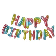 40Cm 3D Happy Birthday Letters Balloons Inflating Foil Banner Bunting Celebrate - Light Blue V528-COLOUR-LIGHTBLUE97617