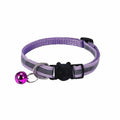 Reflective Cat Collar with Breakaway Buckle and Bell Adjustable for Small Pet Use - Light Purple V528-COLOUR-LIGHTPURPLE40727