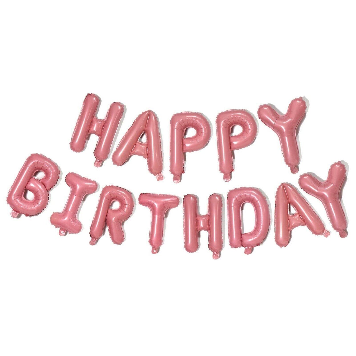 40Cm 3D Happy Birthday Letters Balloons Inflating Foil Banner Bunting Celebrate - Multicolour 3 V528-COLOUR-MULTICOLOUR329623