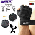 XL Size Aolikes Weight Lifting Gloves Gym Bodybuilding Fitness Workout Cycling Crossfit - One Pair Grey V528-COLOUR-ONEPAIRGREY77844