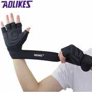 XL Size Aolikes Weight Lifting Gloves Gym Bodybuilding Fitness Workout Cycling Crossfit - One Pair Grey V528-COLOUR-ONEPAIRGREY77844
