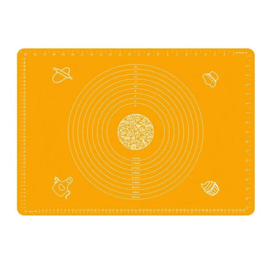Orange Reusable Non-Stick Silicone Rolling Dough Mat Cake Pastry Baking Fondant Sheet - 40*30cm V528-COLOUR-ORANGE-SIZE-40-30CM34698