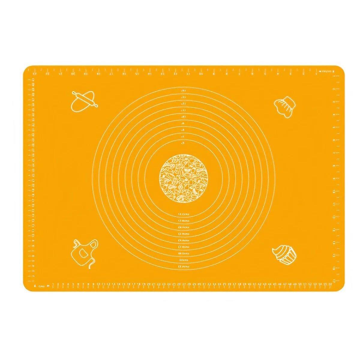 Orange Reusable Non-Stick Silicone Rolling Dough Mat Cake Pastry Baking Fondant Sheet - 40*30cm V528-COLOUR-ORANGE-SIZE-40-30CM34698