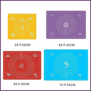 Orange Reusable Non-Stick Silicone Rolling Dough Mat Cake Pastry Baking Fondant Sheet - 40*30cm V528-COLOUR-ORANGE-SIZE-40-30CM34698
