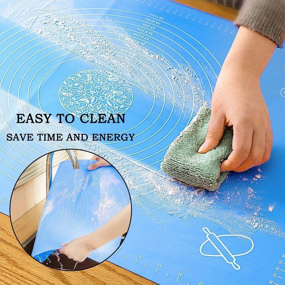 Orange Reusable Non-Stick Silicone Rolling Dough Mat Cake Pastry Baking Fondant Sheet - 40*30cm V528-COLOUR-ORANGE-SIZE-40-30CM34698