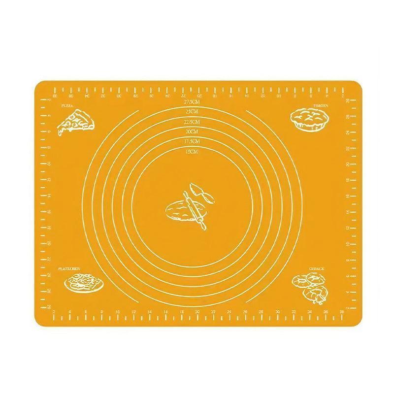 Orange Reusable Non-Stick Silicone Rolling Dough Mat Cake Pastry Baking Fondant Sheet - 40*30cm V528-COLOUR-ORANGE-SIZE-40-30CM34698