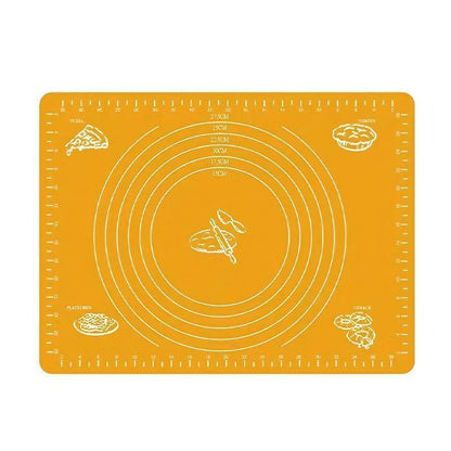 Orange Reusable Non-Stick Silicone Rolling Dough Mat Cake Pastry Baking Fondant Sheet - 40*30cm V528-COLOUR-ORANGE-SIZE-40-30CM34698