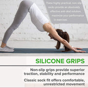 3 Pairs Ladies Women Sports Cotton Rich Pilates Yoga Non-Slip Grip Socks - Pink V528-COLOUR-PINK-PACKAGE-3PAIRS73557