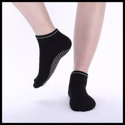 3 Pairs Ladies Women Sports Cotton Rich Pilates Yoga Non-Slip Grip Socks - Pink V528-COLOUR-PINK-PACKAGE-3PAIRS73557