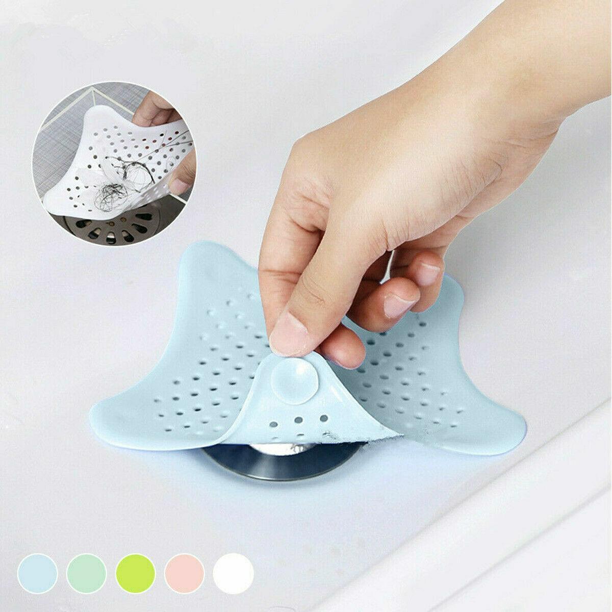 New Bathroom Drain Hair Catcher Bath Stopper Sink Strainer Shower Filter Covers - Pink V528-COLOUR-PINK26841