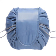 Portable Travel Makeup Bag Drawstring Cosmetic Pouch Lazy Storage Organiser Case - Pink White Strip V528-COLOUR-PINKWHITESTRIP67498
