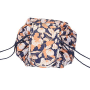 Portable Travel Makeup Bag Drawstring Cosmetic Pouch Lazy Storage Organiser Case - Pink White Strip V528-COLOUR-PINKWHITESTRIP67498