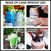 Topless Can Opener Manual Kitchen Tool for Beer Soda and Tin Bottles - Red V528-COLOUR-RED17232
