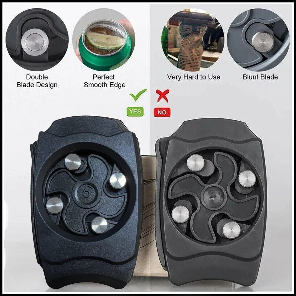 Topless Can Opener Manual Kitchen Tool for Beer Soda and Tin Bottles - Red V528-COLOUR-RED17232