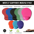Comfort Mouse Pad with Built In Wrist Support Non Slip Ergonomic Mice Mat - Red V528-COLOUR-RED57796