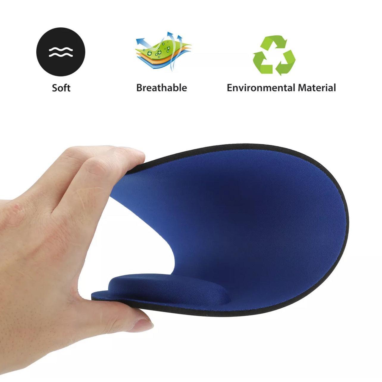Comfort Mouse Pad with Built In Wrist Support Non Slip Ergonomic Mice Mat - Red V528-COLOUR-RED57796