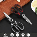 Heavy Duty Kitchen Scissors Multi Purpose Stainless Steel Chicken Bone Cutter - Red V528-COLOUR-RED82134