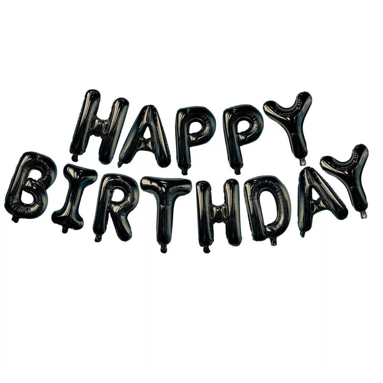40Cm 3D Happy Birthday Letters Balloons Inflating Foil Banner Bunting Celebrate - Red V528-COLOUR-RED94310