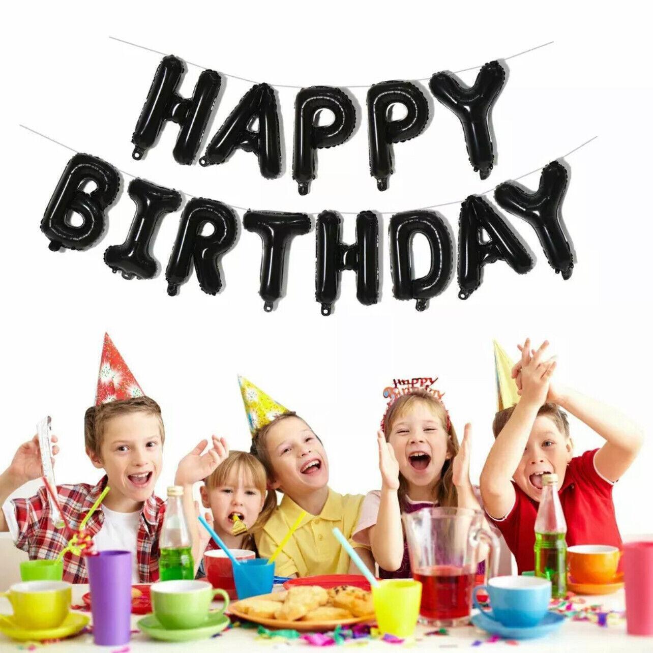 40Cm 3D Happy Birthday Letters Balloons Inflating Foil Banner Bunting Celebrate - Rose Gold V528-COLOUR-ROSEGOLD11436