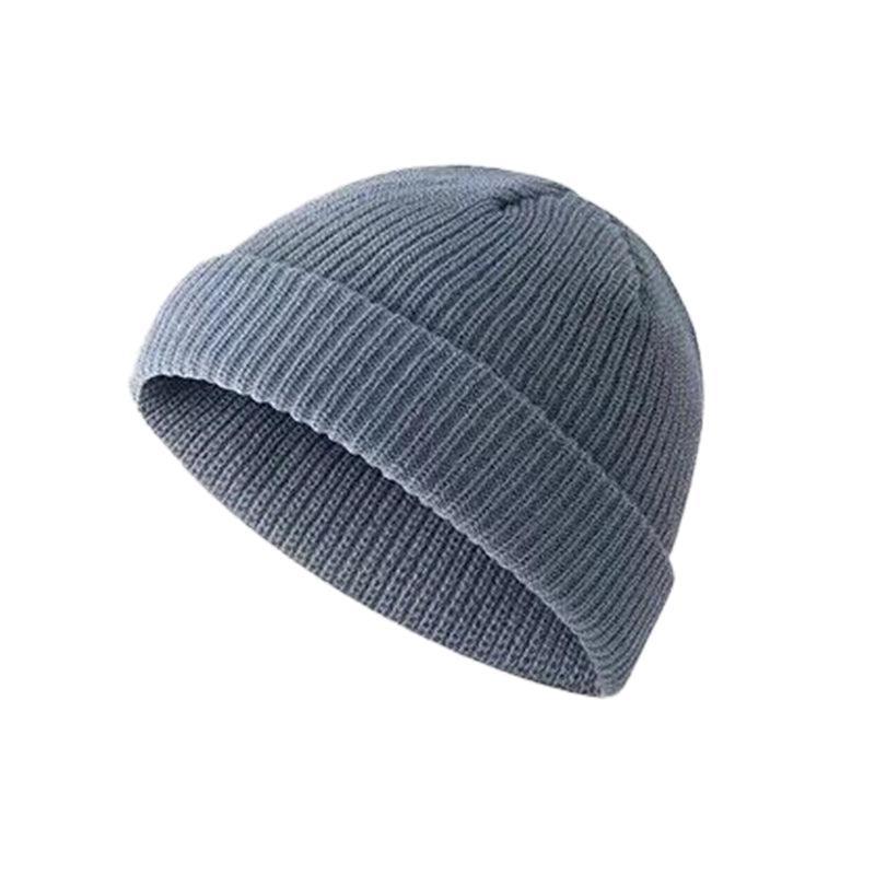 Men Women Mini Fisherman Beanie Winter Spring Hat Soft Knitted Docker Skull Cap - Rose Red V528-COLOUR-ROSERED18534