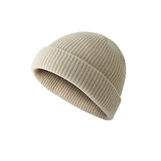 Men Women Mini Fisherman Beanie Winter Spring Hat Soft Knitted Docker Skull Cap - Rose Red V528-COLOUR-ROSERED18534