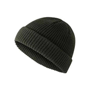 Men Women Mini Fisherman Beanie Winter Spring Hat Soft Knitted Docker Skull Cap - Rose Red V528-COLOUR-ROSERED18534
