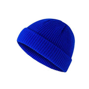 Men Women Mini Fisherman Beanie Winter Spring Hat Soft Knitted Docker Skull Cap - Rose Red V528-COLOUR-ROSERED18534