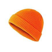 Men Women Mini Fisherman Beanie Winter Spring Hat Soft Knitted Docker Skull Cap - Rose Red V528-COLOUR-ROSERED18534