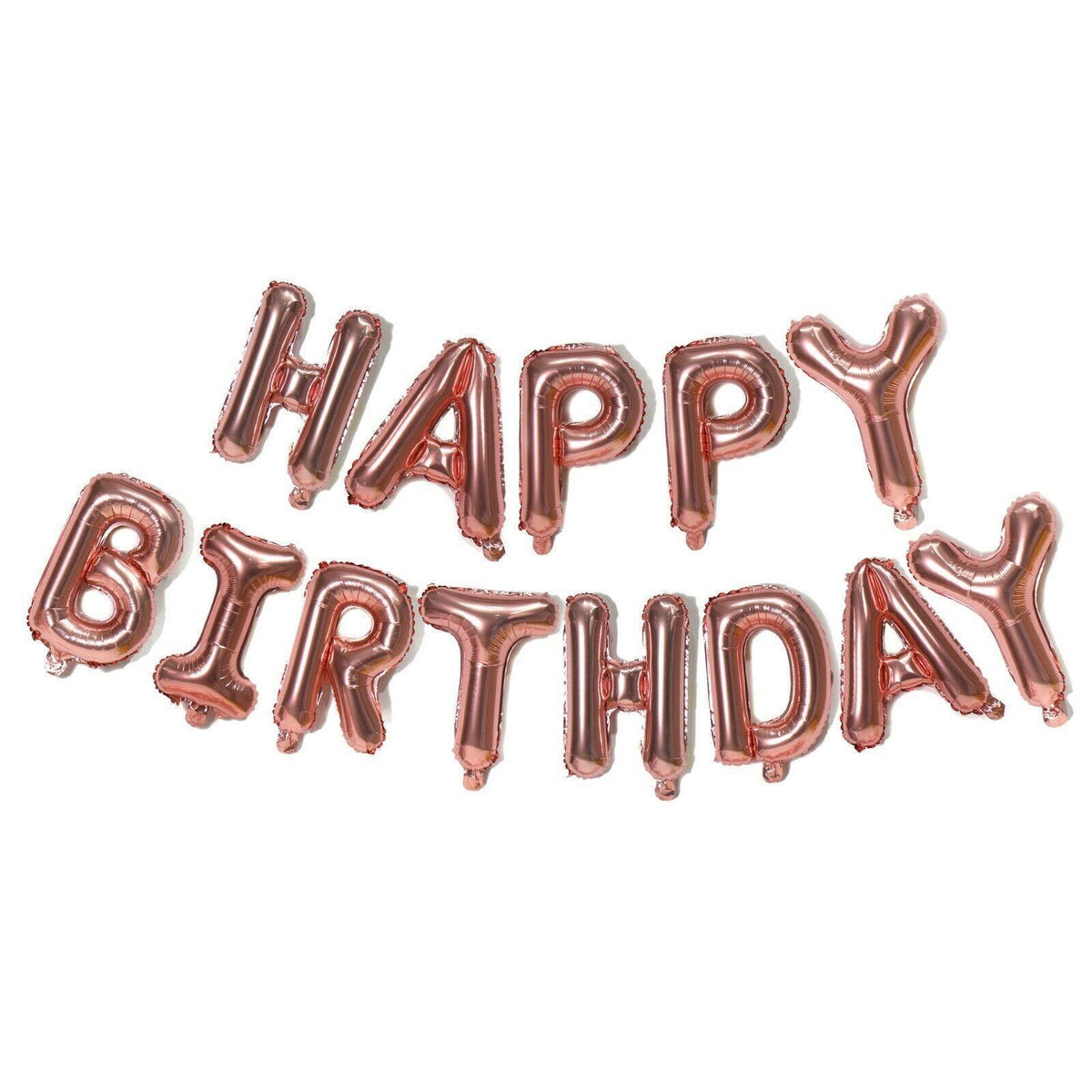 40Cm 3D Happy Birthday Letters Balloons Inflating Foil Banner Bunting Celebrate - Rose Red V528-COLOUR-ROSERED36117