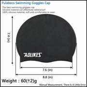 Aolikes Silicone Swimming Cap Waterproof Unisex Swim Hat for Men and Women - White V528-COLOUR-WHITE91482