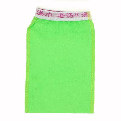 5 Pcs Towel Exfoliating Bath Washcloth Viscose Scrub Mitten Towel - Yellow *5 PCS V528-COLOUR-YELLOW-5PCS31037