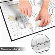 Non-Stick Silicone Baking Mat Rolling Cake Dough Scale Pastry Clay Fondant Sheet - Red 60*60cm V528-COLOURANDSIZE-RED60-60CM51282