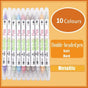 10-Color Set Double Head Shimmer Marker Pens for Albums & Doodles - 10-Colour Set V528-COLOURPEN-10COLOUR-25383