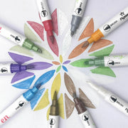 10-Color Set Double Head Shimmer Marker Pens for Albums & Doodles - 10-Colour Set V528-COLOURPEN-10COLOUR-25383