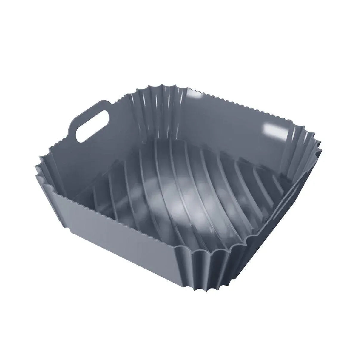 Air Fryer Silicone Pot Basket Liner Non Stick Reusable Baking Tray Accessories - Grey V528-COMAL-GREY-829926