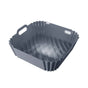 Air Fryer Silicone Pot Basket Liner Non Stick Reusable Baking Tray Accessories - Grey V528-COMAL-GREY-829926