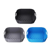 Air Fryer Silicone Pot Basket Liner Non Stick Reusable Baking Tray Accessories - Grey V528-COMAL-GREY-829926