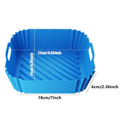 Air Fryer Silicone Pot Basket Liner Non Stick Reusable Baking Tray Accessories - Grey V528-COMAL-GREY-829926