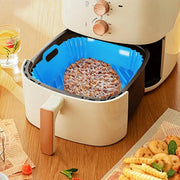 Air Fryer Silicone Pot Basket Liner Non Stick Reusable Baking Tray Accessories - Grey V528-COMAL-GREY-829926