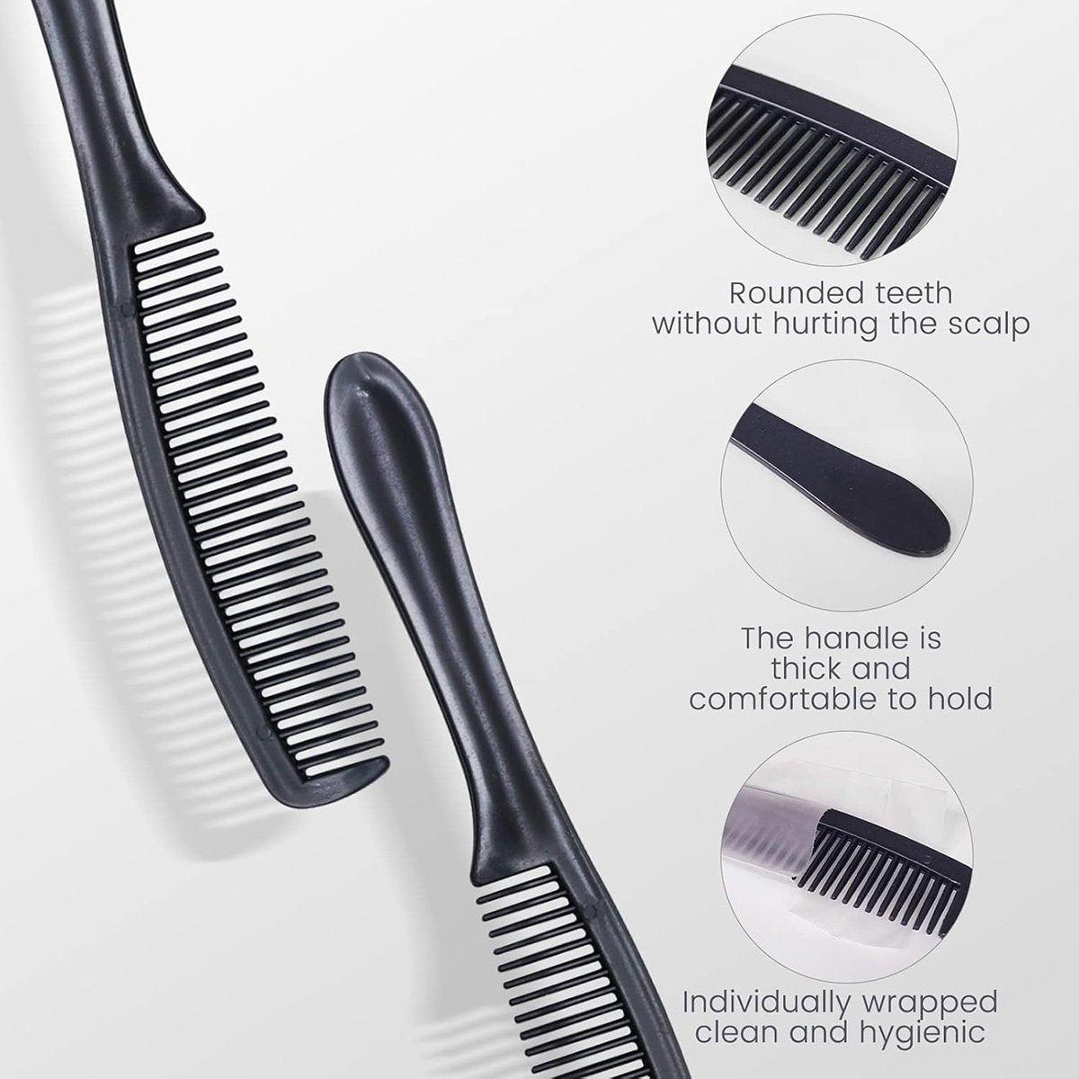 50PCS Individually Wrapped Combs for Hotel Guesthouse and Restaurant Bathroom - Blue V528-COMB-50PCS-755498