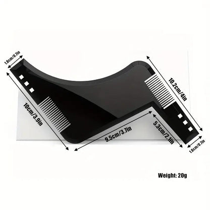 Beard Shaping Styling Template Comb Tool for Trimming Jawline Mustache Sideburns V528-COMB-BLACK-454621