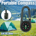 Compass Double Sided Portable Hiking Climbing Guide with Buckle Outdoor V528-COMPASS-DC27T2-BLACK-749158