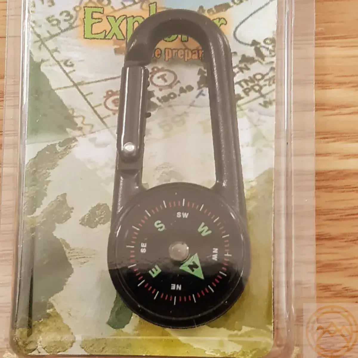 Compass Double Sided Portable Hiking Climbing Guide with Buckle Outdoor V528-COMPASS-DC27T2-BLACK-749158