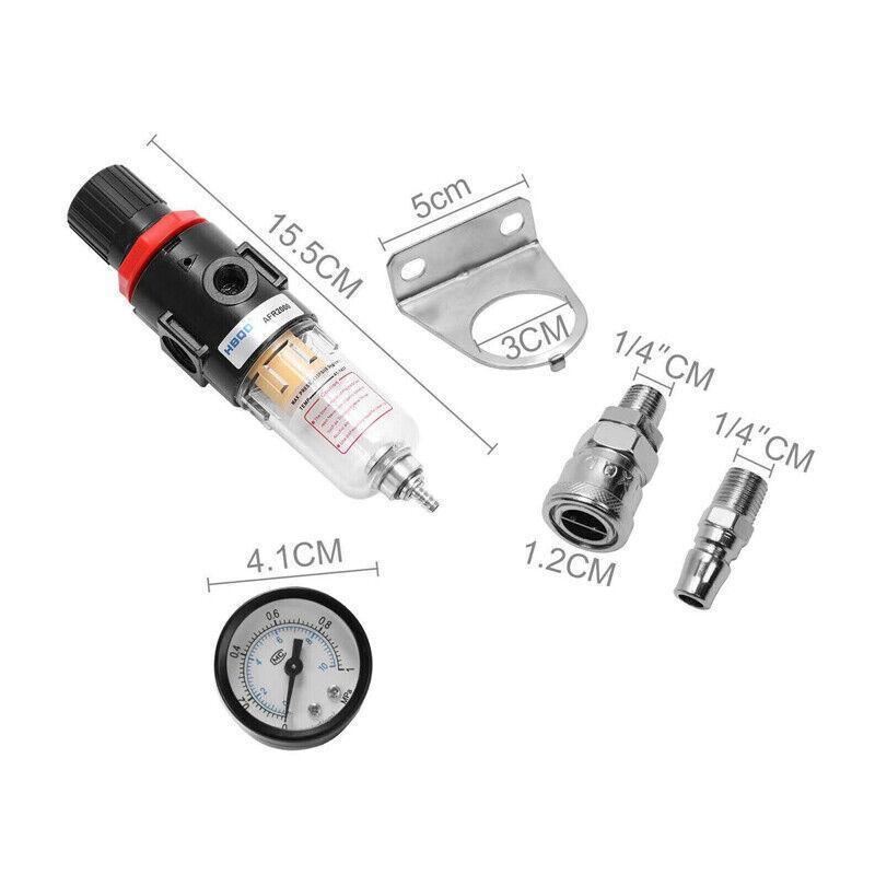 1/4'' Air Compressor Filter Kit with Water Separator & Regulator V528-COMPRESSORFILTER-206368