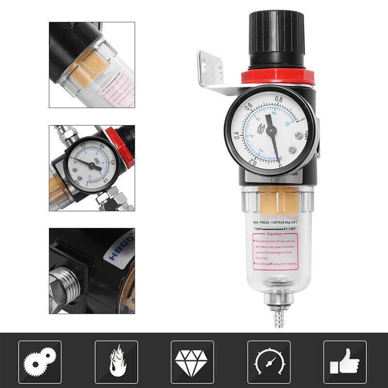 1/4'' Air Compressor Filter Kit with Water Separator & Regulator V528-COMPRESSORFILTER-206368