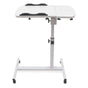 Adjustable Folding Computer Desk Stand Floor-Standing Movable Bedside Table - White V528-COMPUTER-DESK-STAND-WHITE-596541