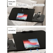 Adjustable Folding Computer Desk Stand Floor-Standing Movable Bedside Table - White V528-COMPUTER-DESK-STAND-WHITE-596541