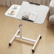 Adjustable Folding Computer Desk Stand Floor-Standing Movable Bedside Table - White V528-COMPUTER-DESK-STAND-WHITE-596541