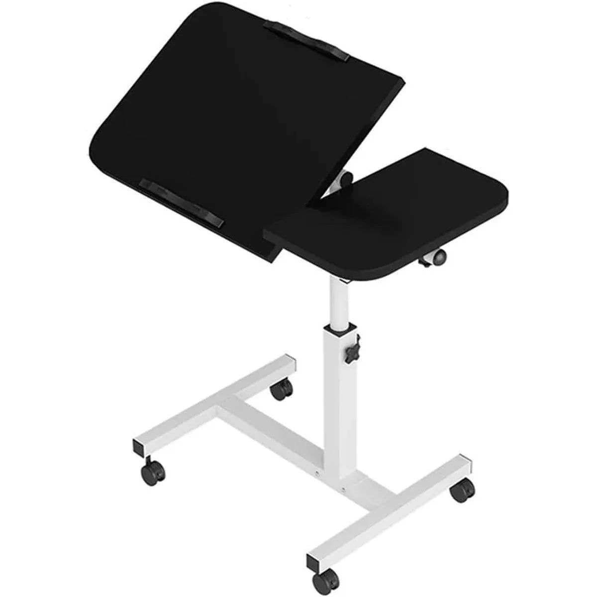 Adjustable Folding Computer Desk Stand Floor-Standing Movable Bedside Table - Black V528-COMPUTER-STAND-BLACK-314949